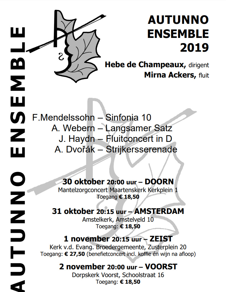 Autunno ensemble flyer 2019